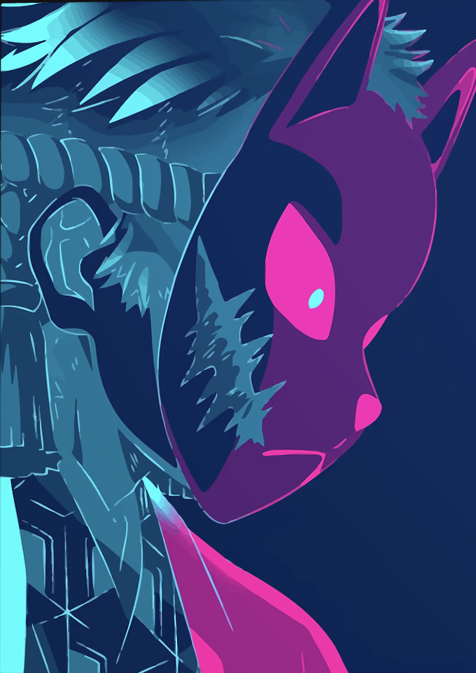 Cyberpunk Anime Character Poster by Futuner For