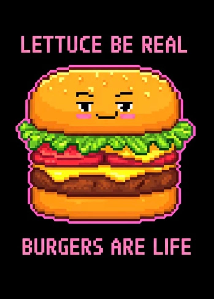 Kapi Kane: Pixel Burger Art