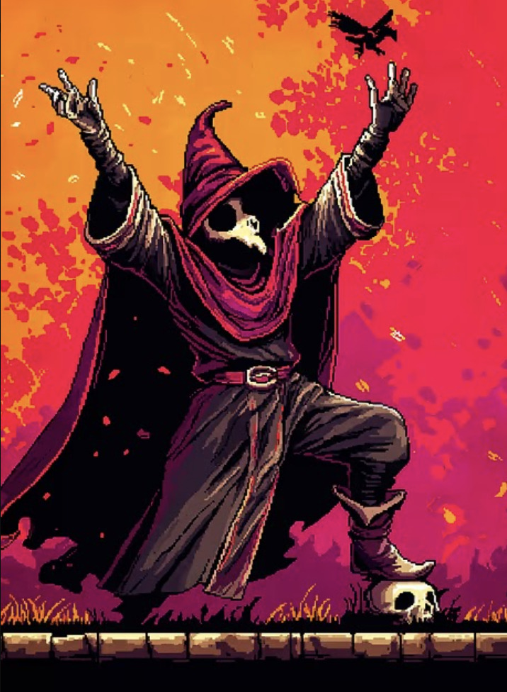 Diane Colon 8835 - Pixel Art Necromancer