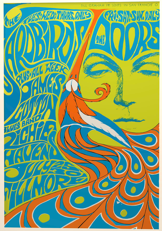 DWICELL - Psychedelic Concert Poster