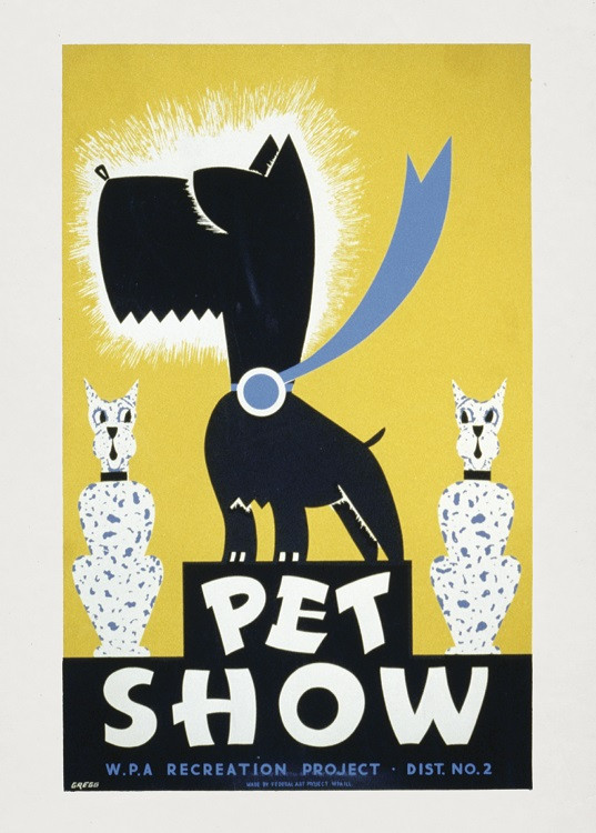 vintage poster animals