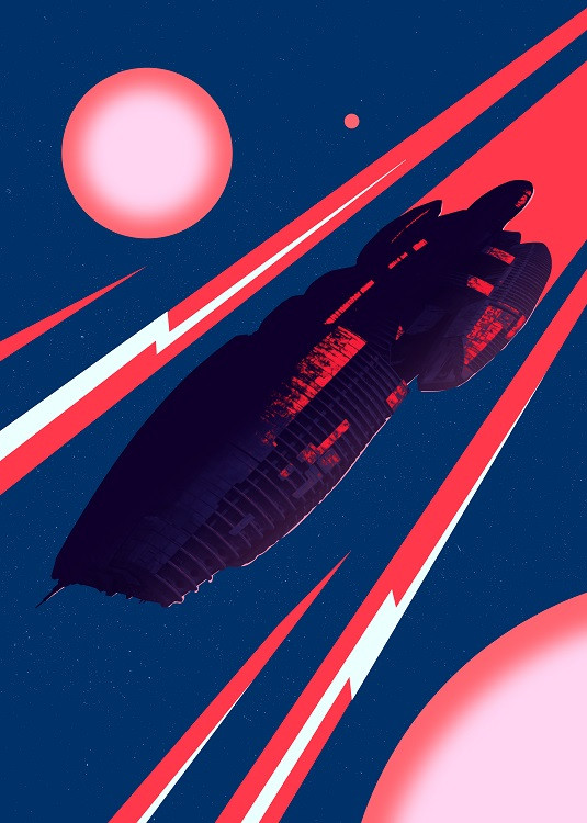 spaceship poster