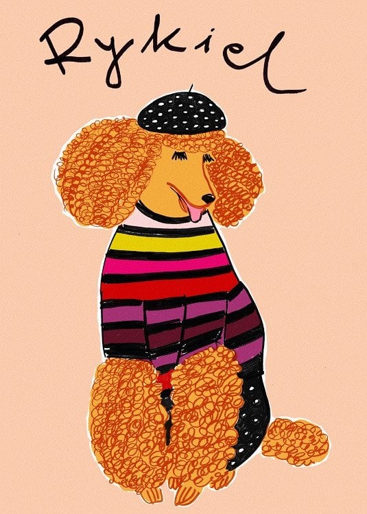 fashion dog poster