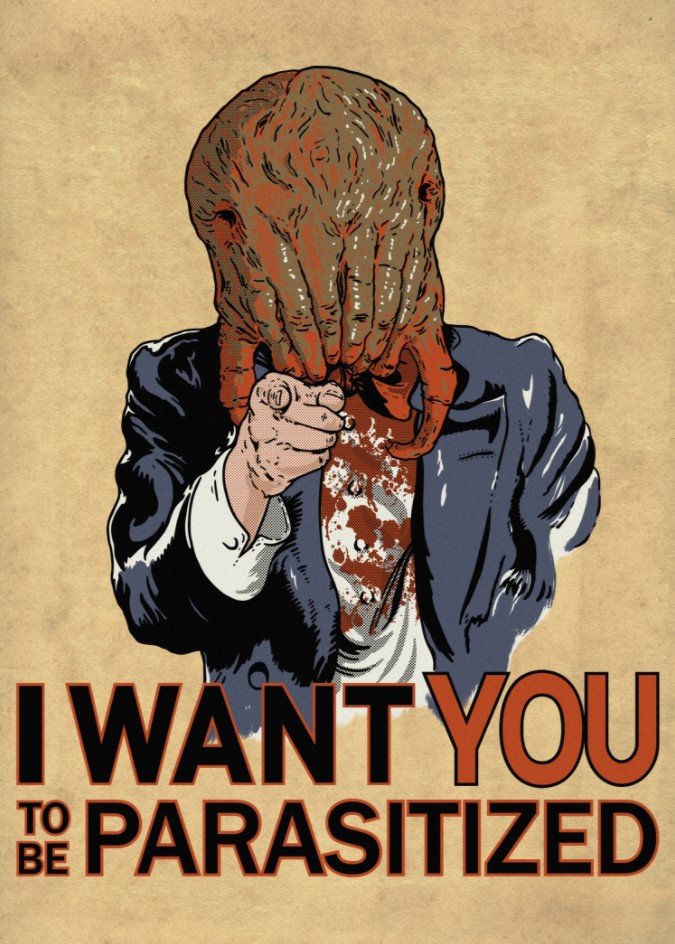 headcrab half-life propaganda poster