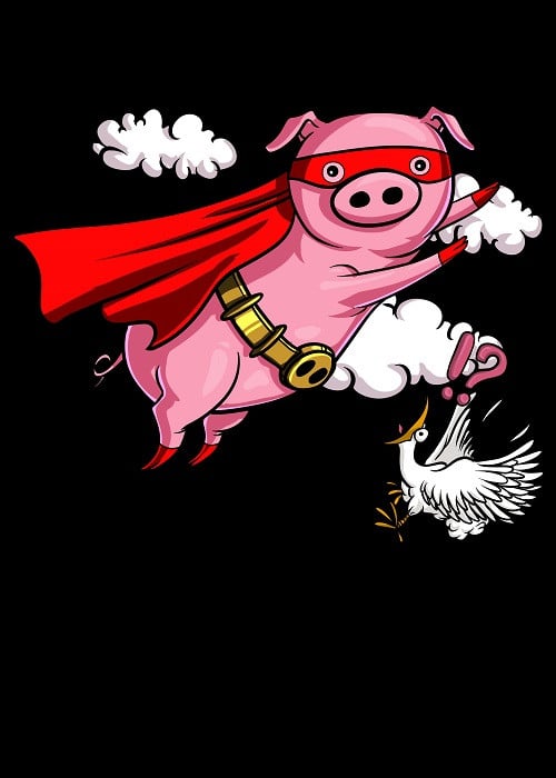 flying pig superhero