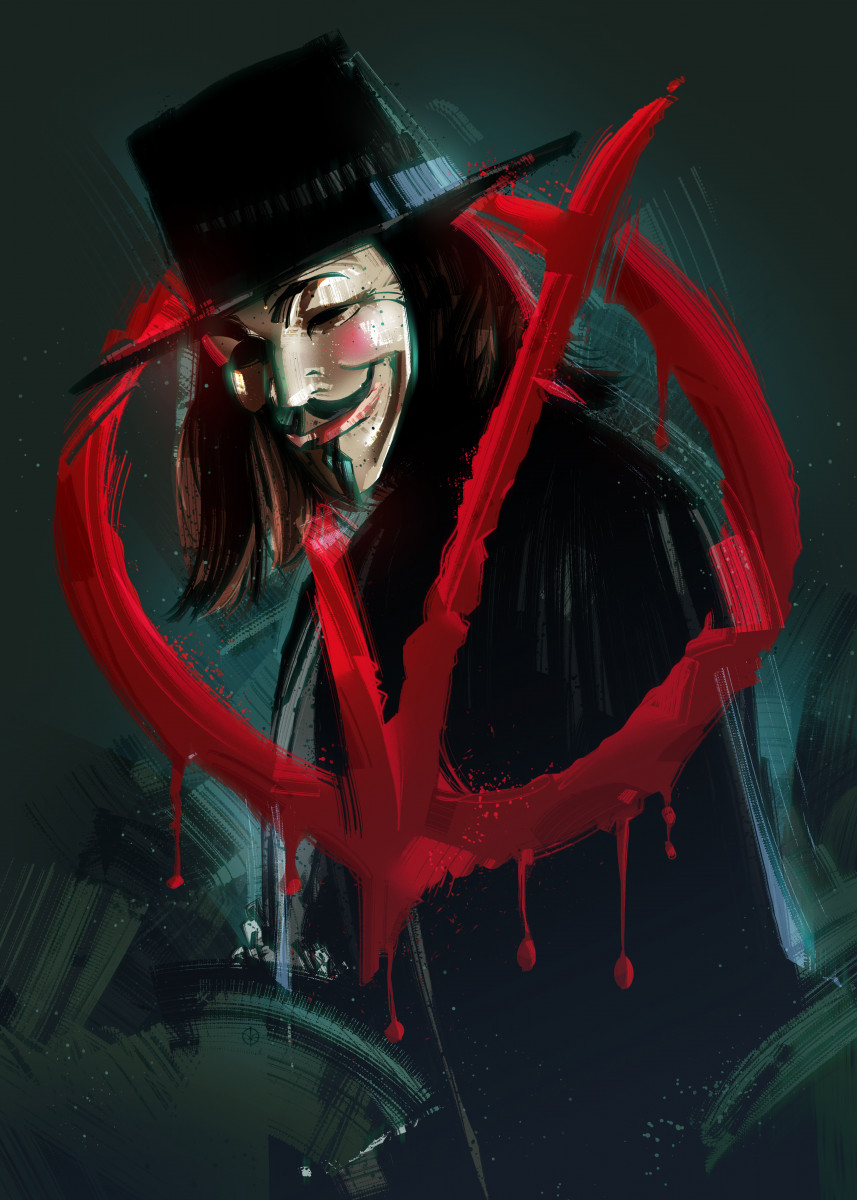 v for vendetta poster