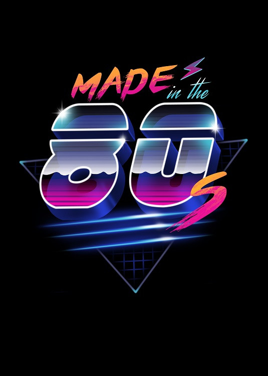 made in the 80s illustration