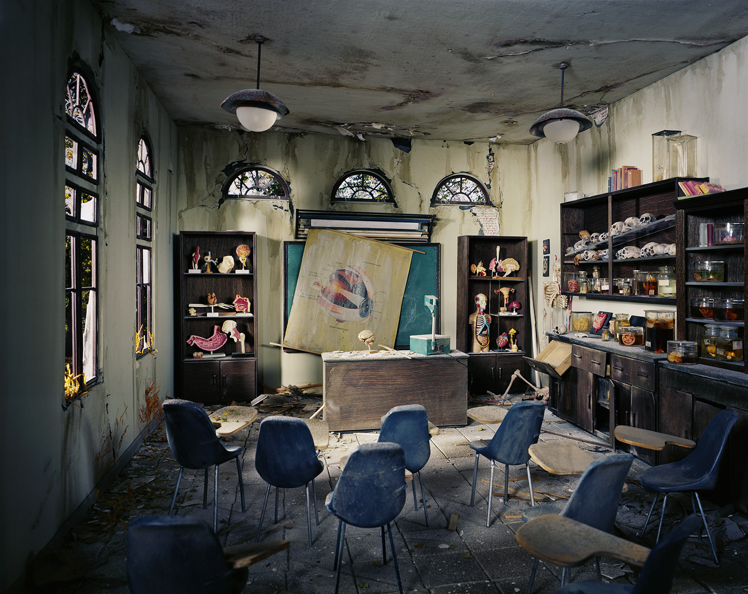 abandoned classroom