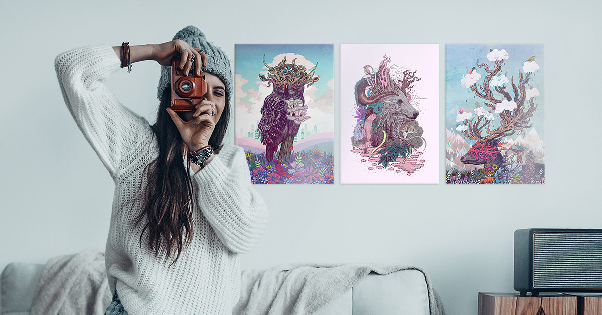 cool metal posters for boho chic girls