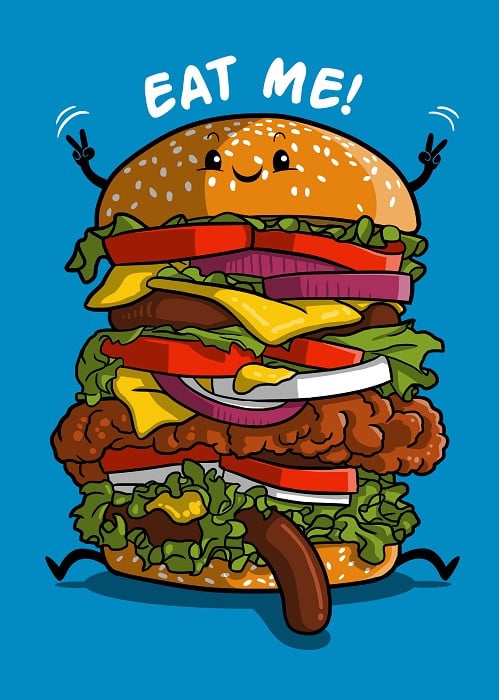hamburger poster