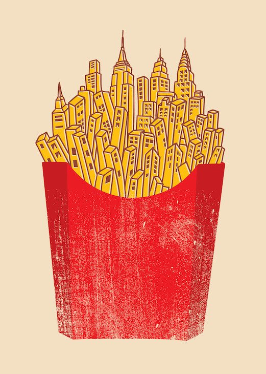 french fries city