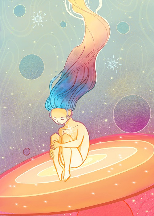 cosmic colorful illustration