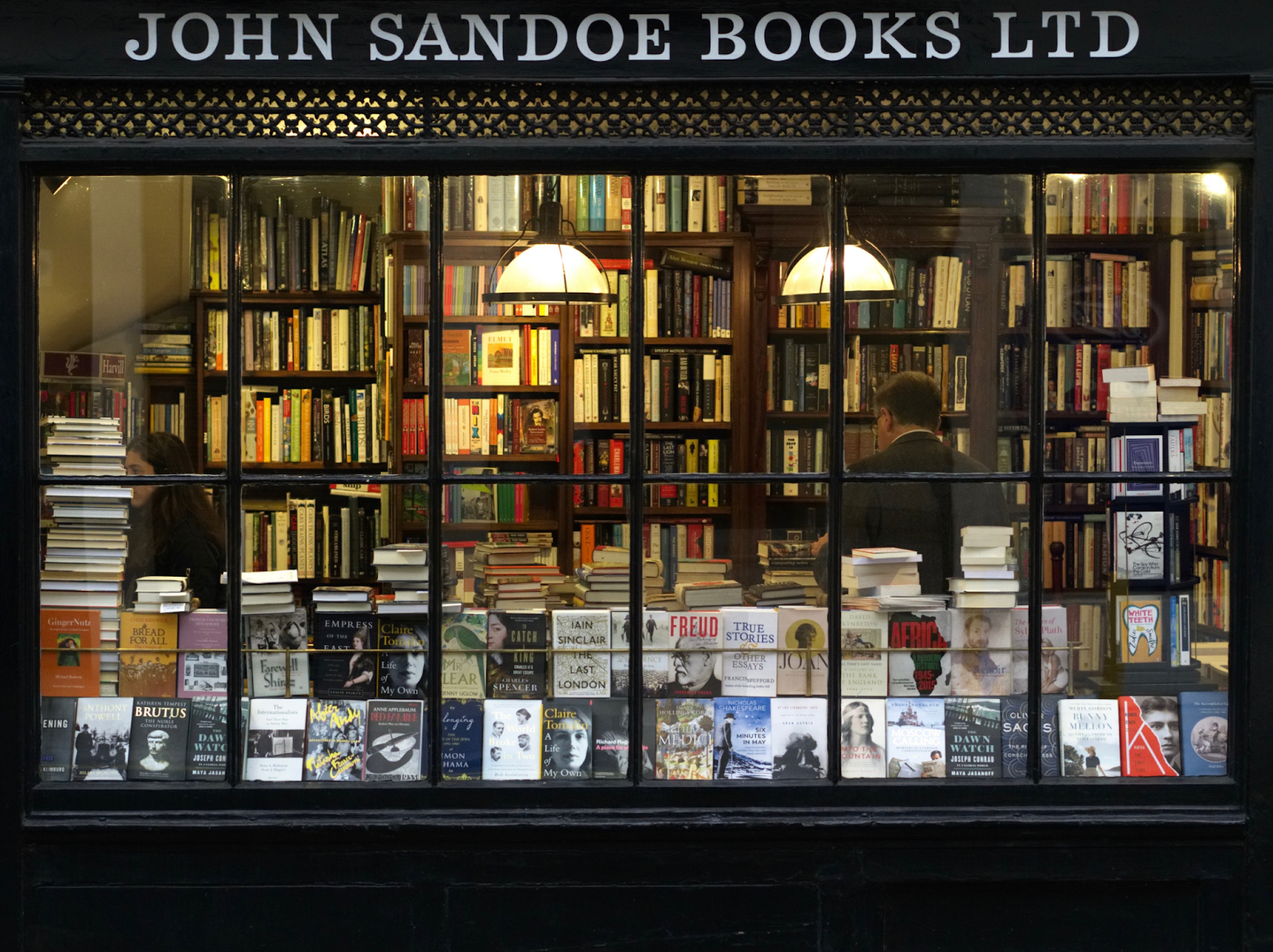 Bookstore window display