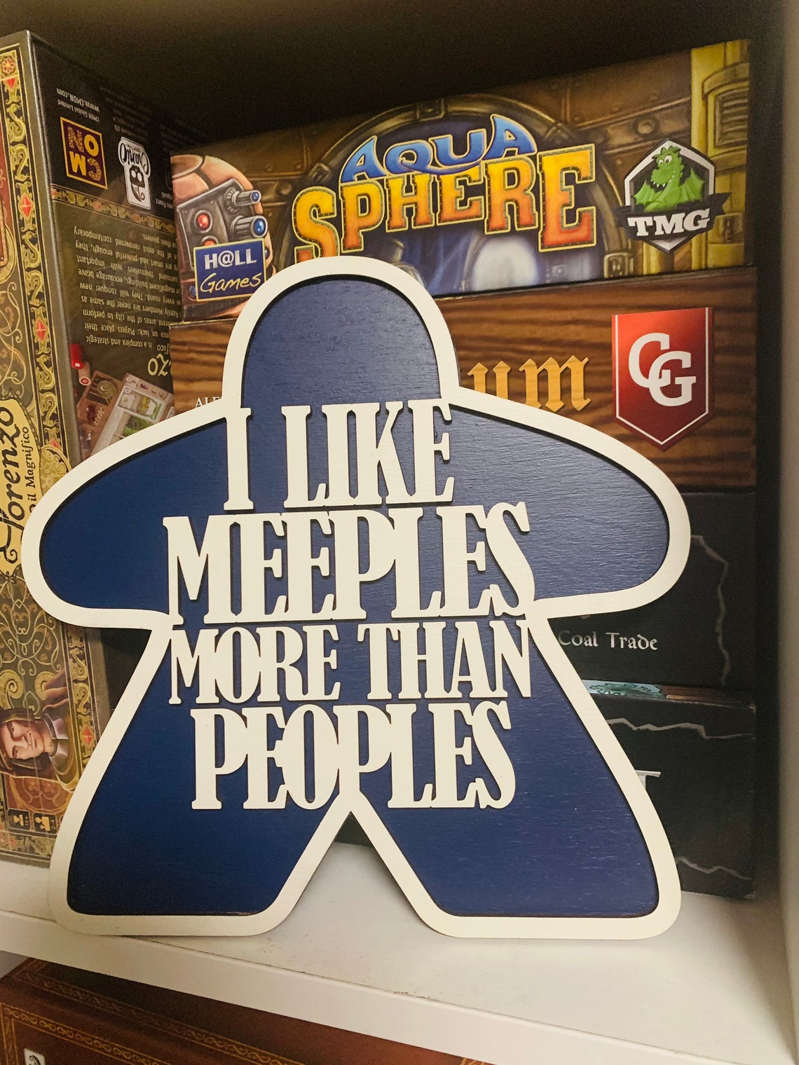 Meeples Trophy - can be customised / personalised! - meeple on