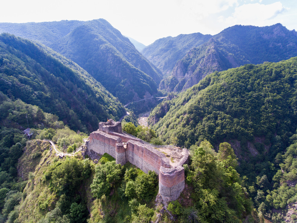 Poenari Castle on the hills