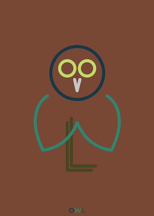 owl from letters
