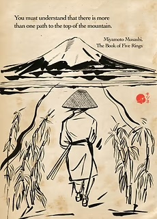 Bushido Quotes: Top of the Mountain Poster by Kitsune Yumiko