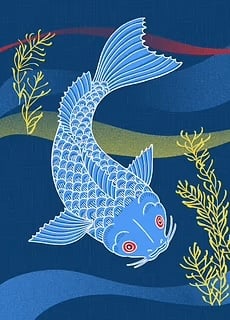 Koi Poster by Kitsune Yumiko