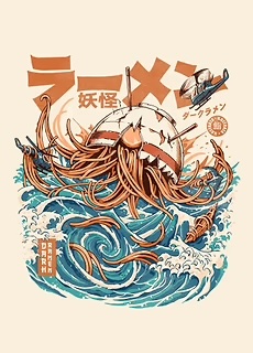 DK Great Ramen Of Kanagawa Poster by Ilustrata