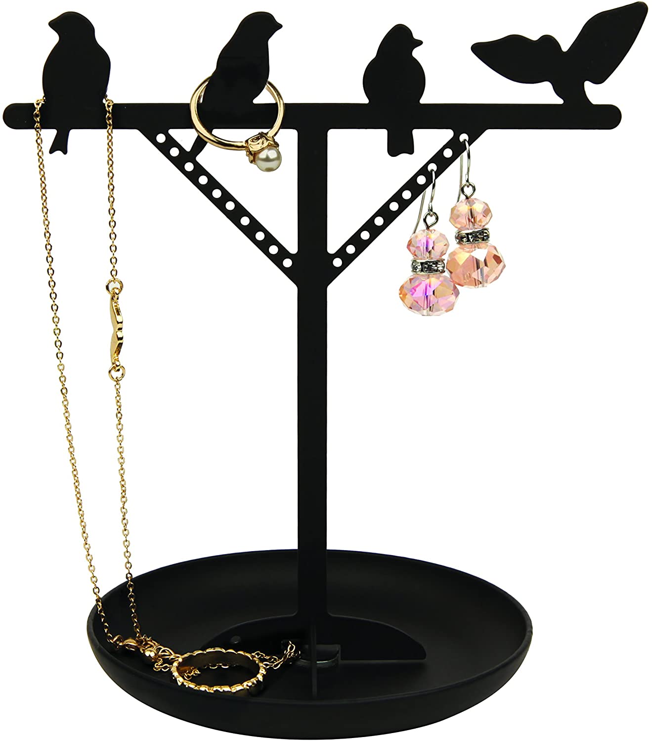 Kikkerland bird jewelry stand