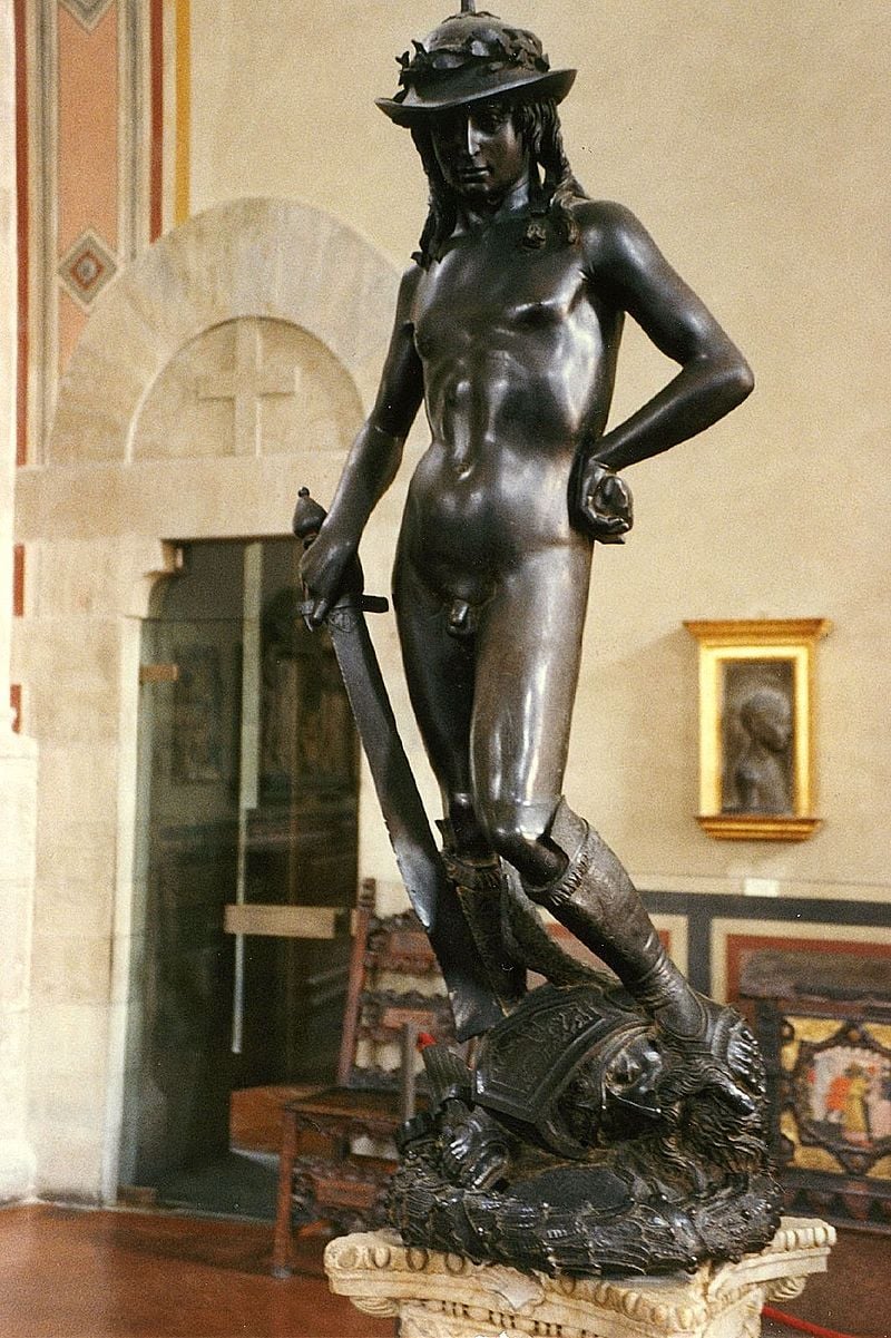 Bronze sculpture of David by Donatello