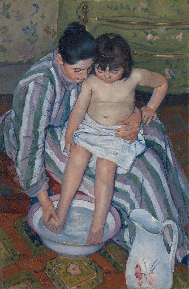 The Child’s Bath by Mary Cassatt