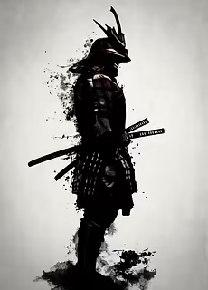 Armored Samurai Poster by Nicklas Gustafsson
