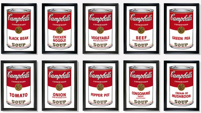 Campbell's Soup Cans by Andy Warhol