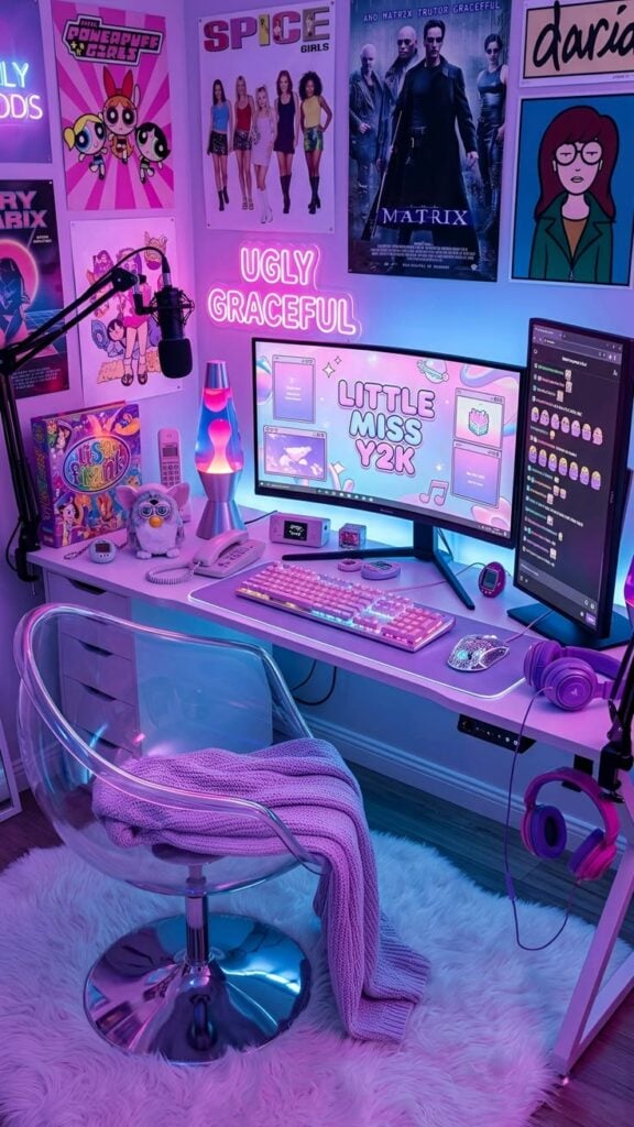 Neon-Lit Gaming Setup