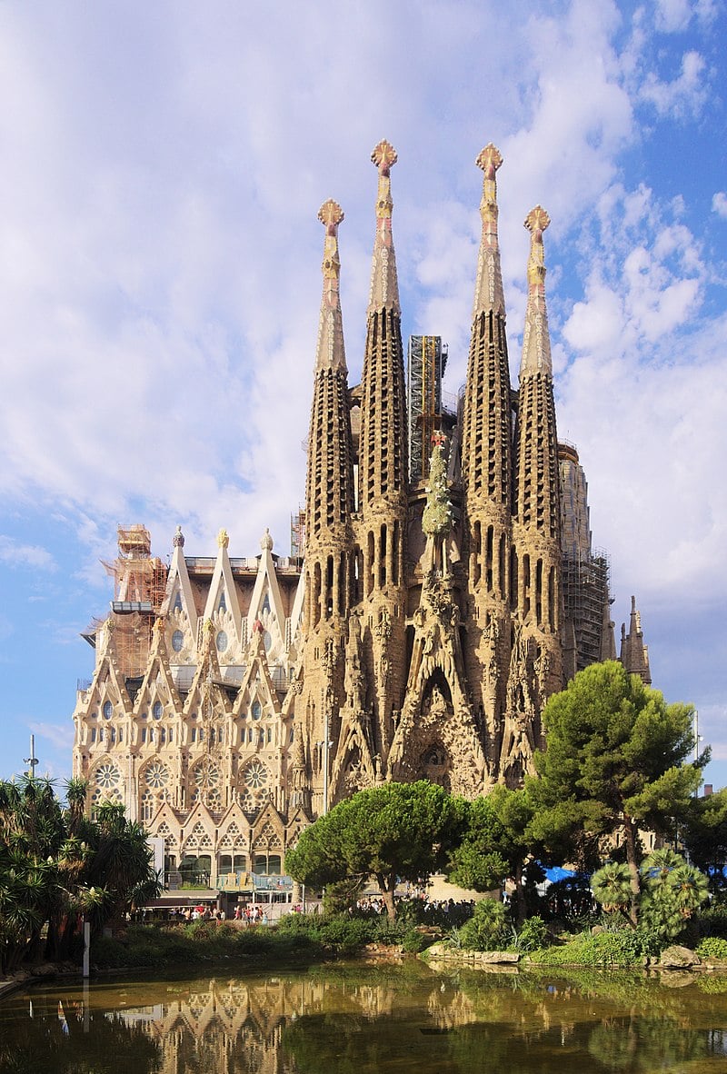 The Basílica de la Sagrada Família in Barcelona