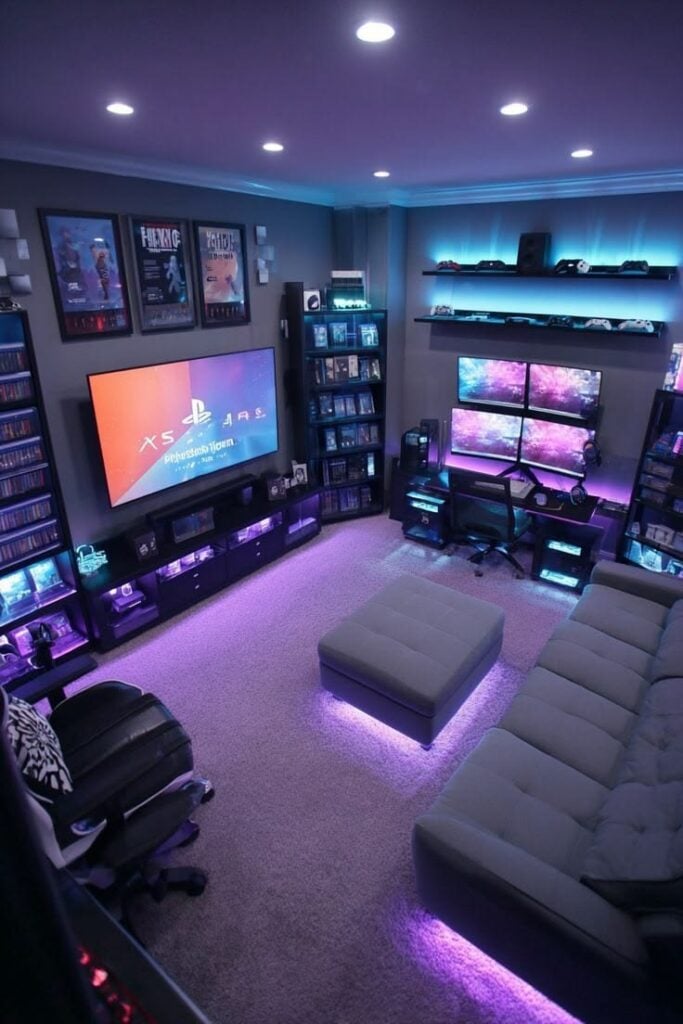 Basement Gamer Cave