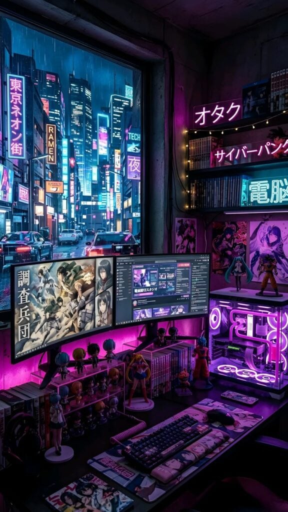 Neon Cyberpunk Battlestation