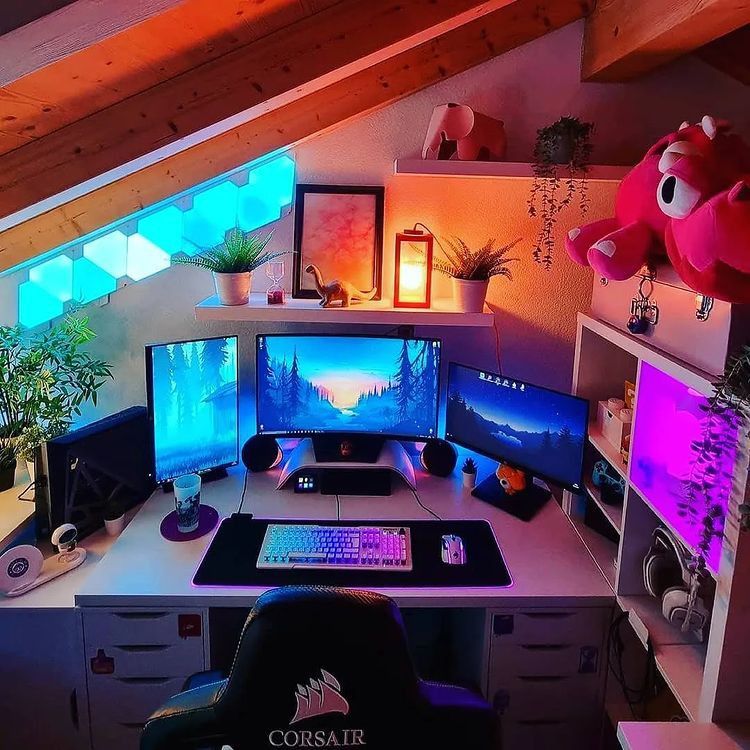 Colorful Comfort in the Attic