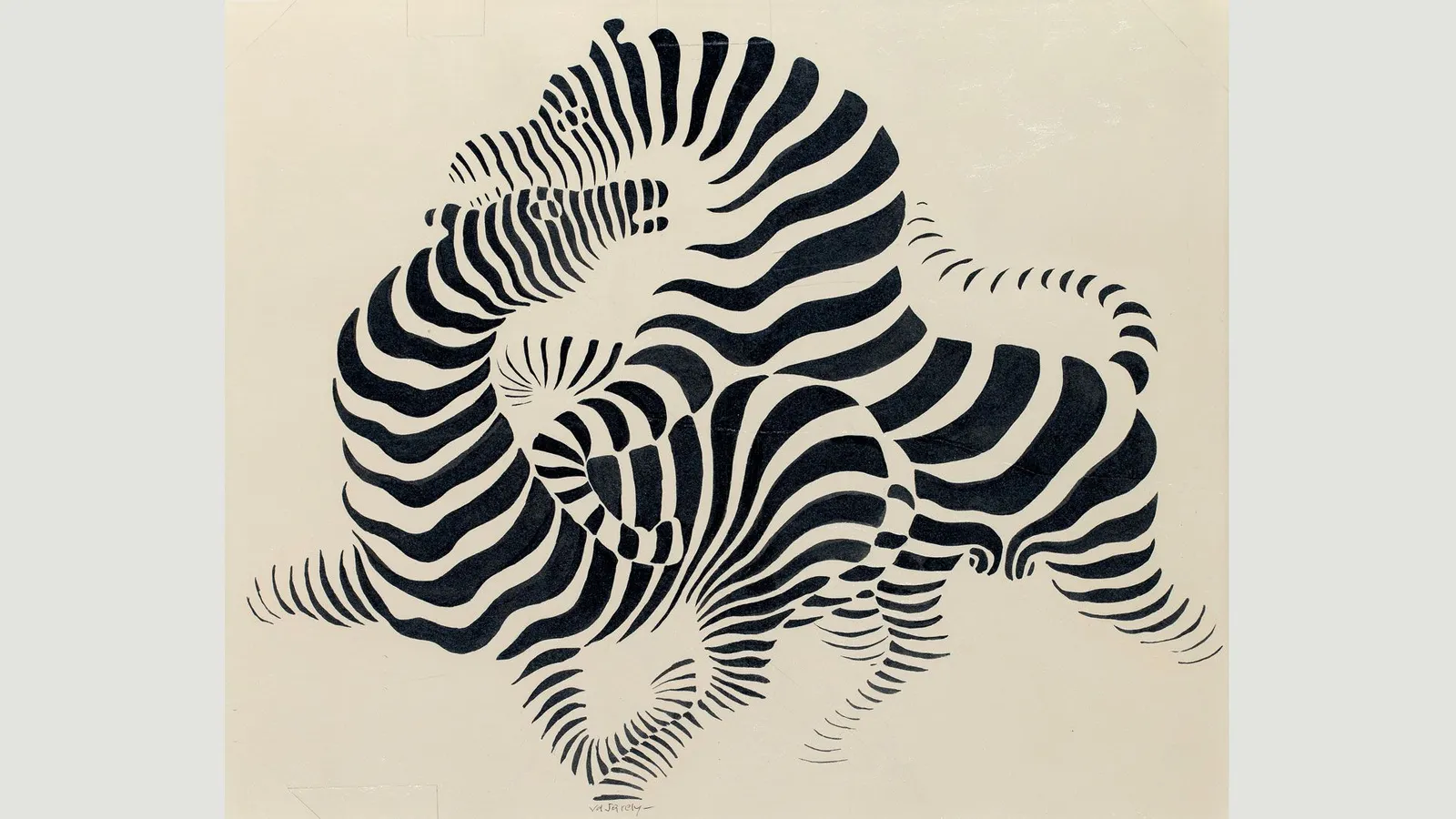 1938 Zebras by Victor Vasarely