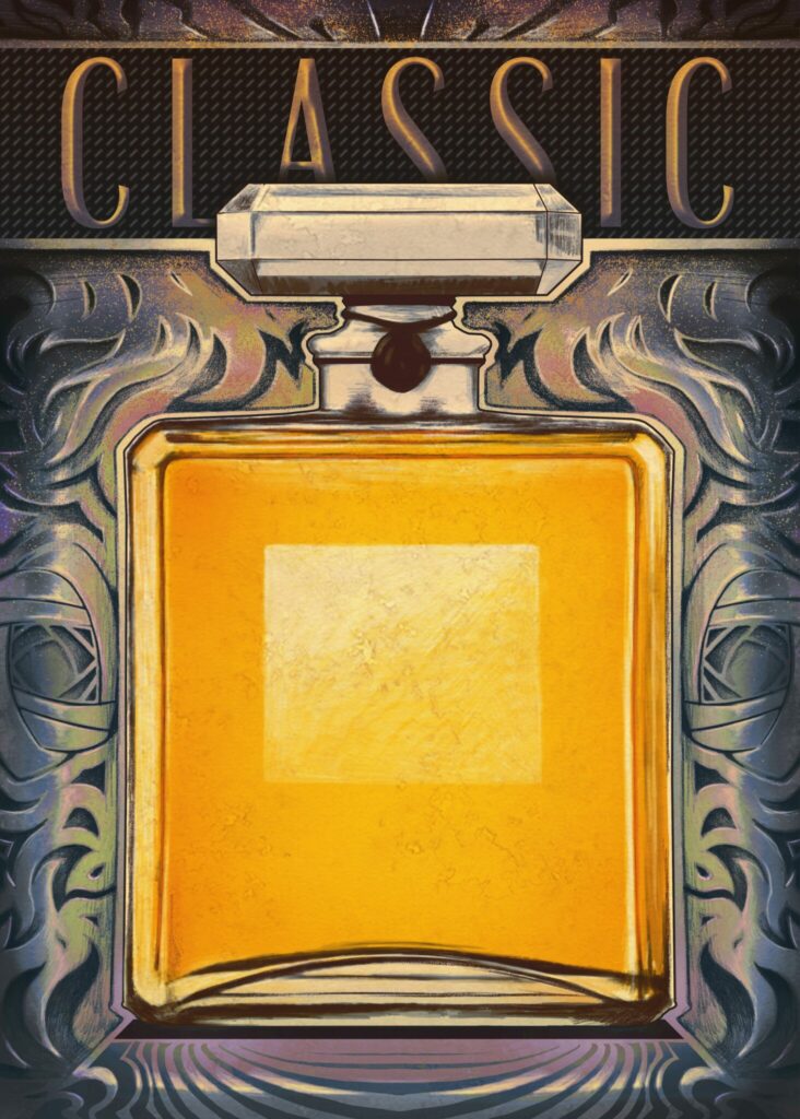 Classic Perfume Poster by Eden Design