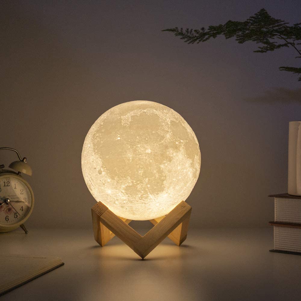 Bedside moon lamp