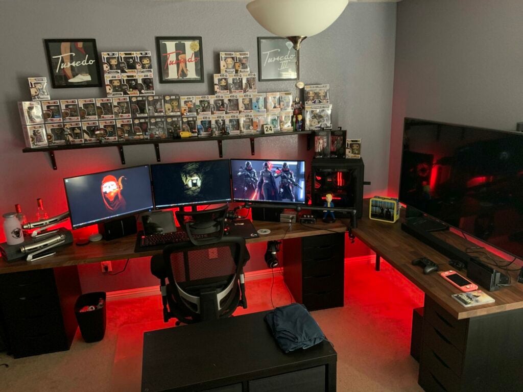 Star Wars gaming setup