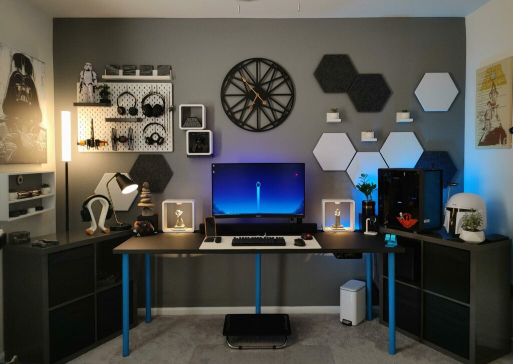 Minimalist Star Wars home office