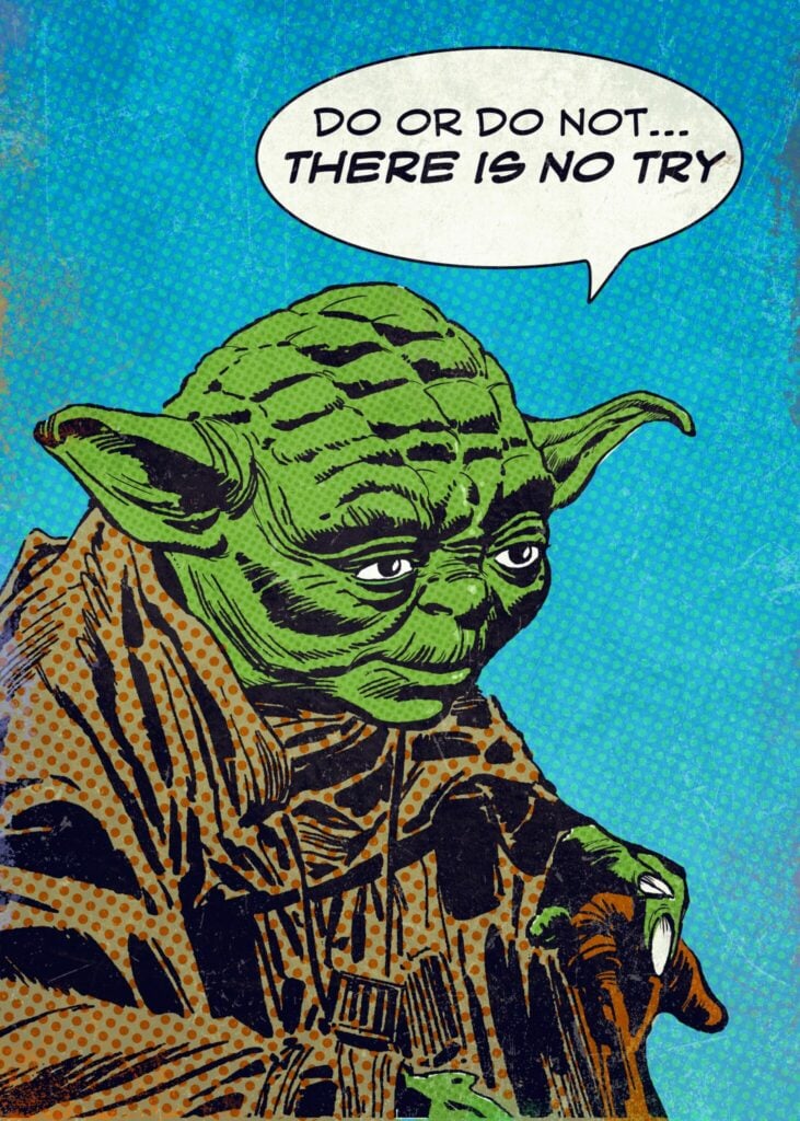 Do or do not there is no try
