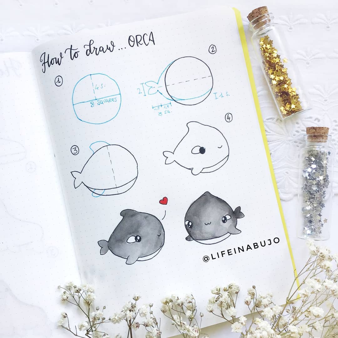 75 Cute Things to Draw in Your Bujo (With Step-by-Step Tutorials ...