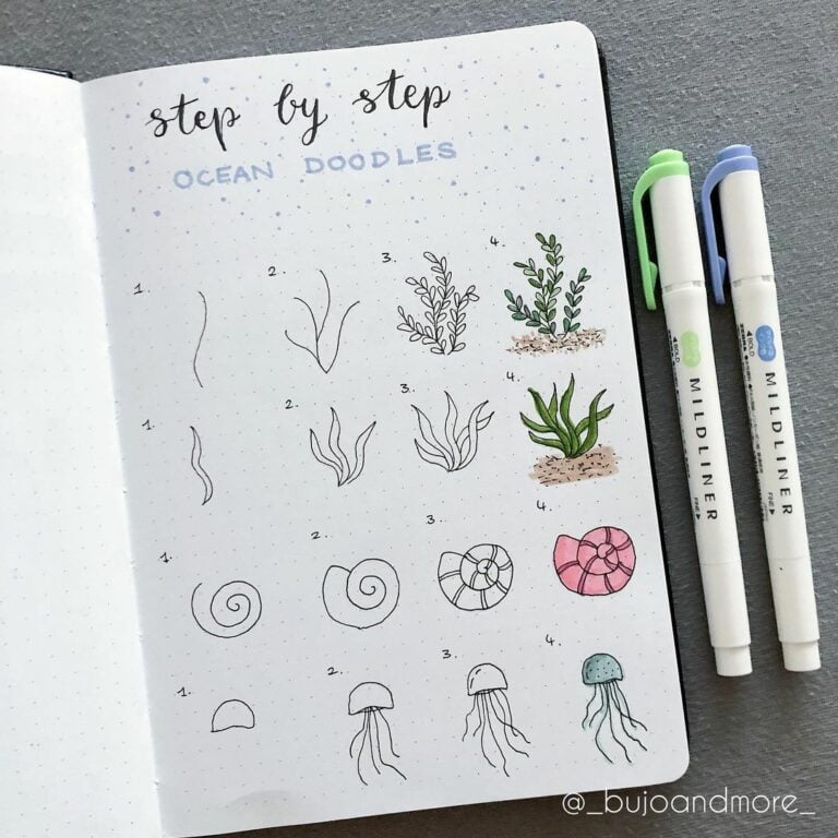 75 Cute Things to Draw in Your Bujo (With Step-by-Step Tutorials ...