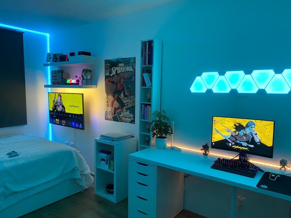 30 Stunning Gaming Bedroom Ideas In 2022 Displate Blog - Game Rooms Decorating Ideas