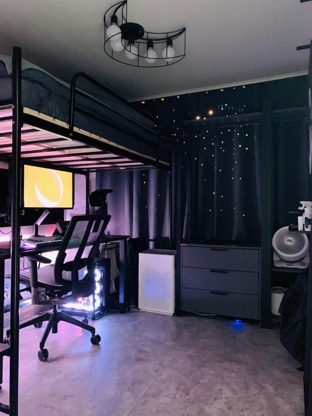 Simple Gamer Bedroom Decor Ideas With Cozy Design