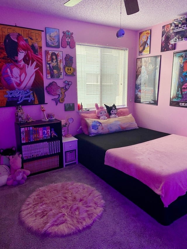 Anime wall  Otaku room, Anime bedroom ideas, Cute room ideas
