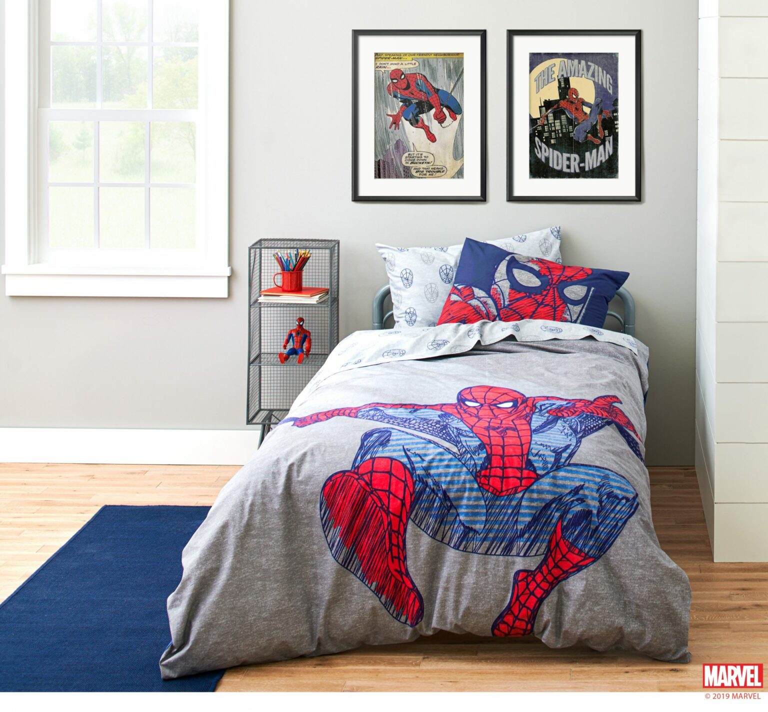 15 Spiderman Room Decor Ideas You Will Want To Copy Displate Blog   Spiderman Bedding Set 3 1 1536x1424 