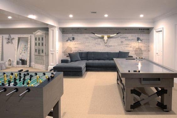 basement video game room