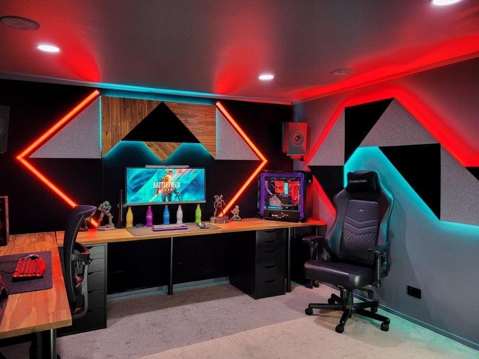 basement video game room