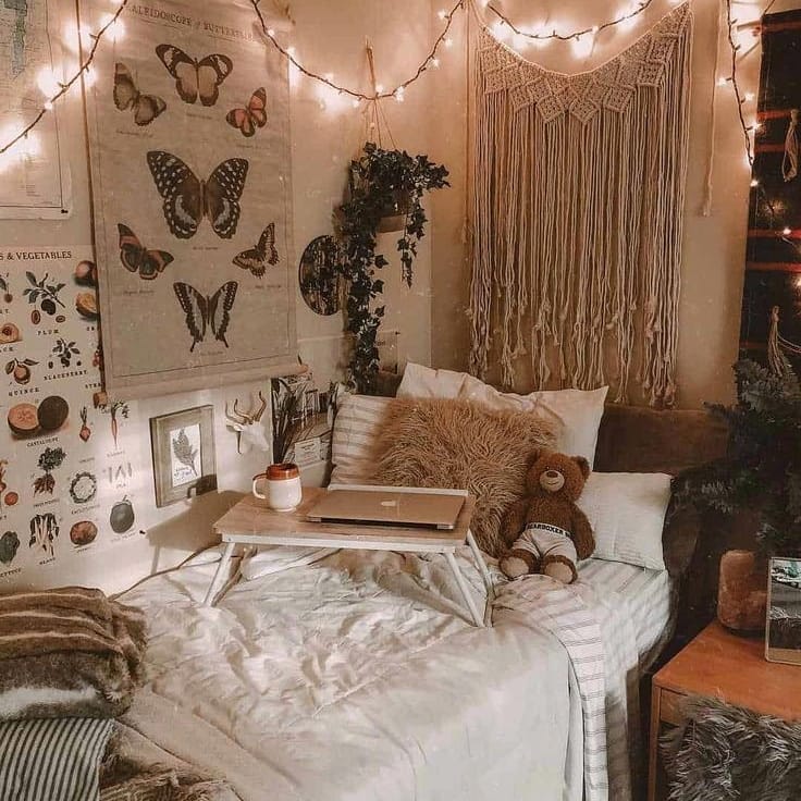 aesthetic lights bedroom