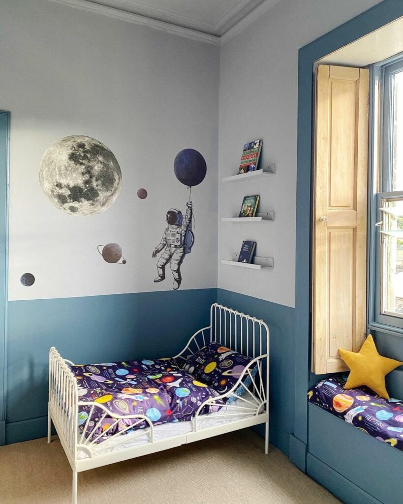 space-themed bedroom