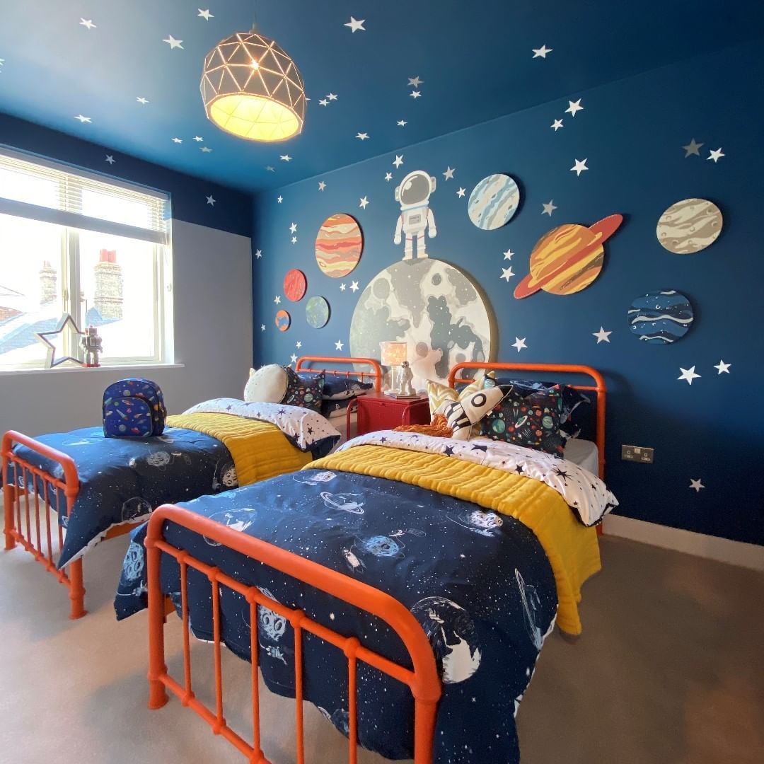 Space Themed Room Kids Bedroom 2 